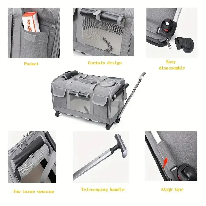 Extra Large Portable Pet Trolley Case