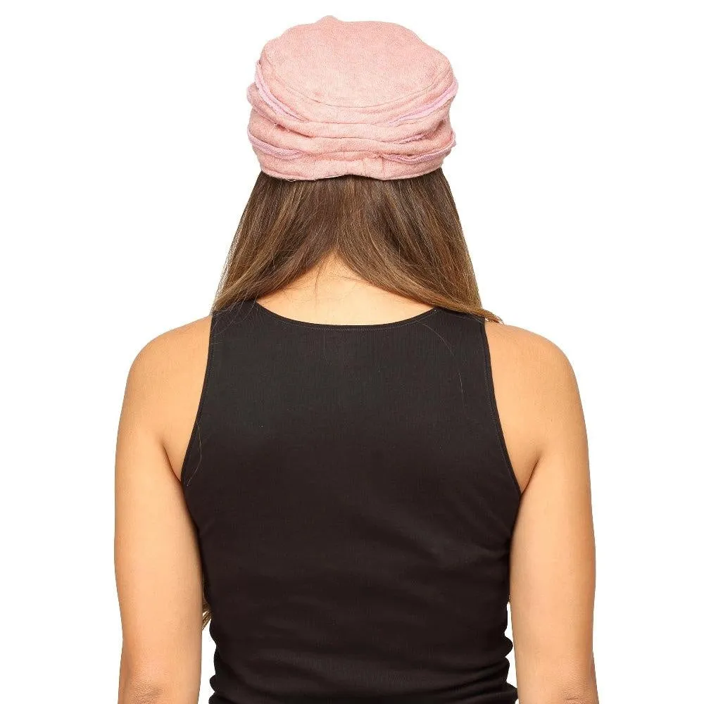 Fabseasons Pink Foldable Turkey Cotton Fancy Cap