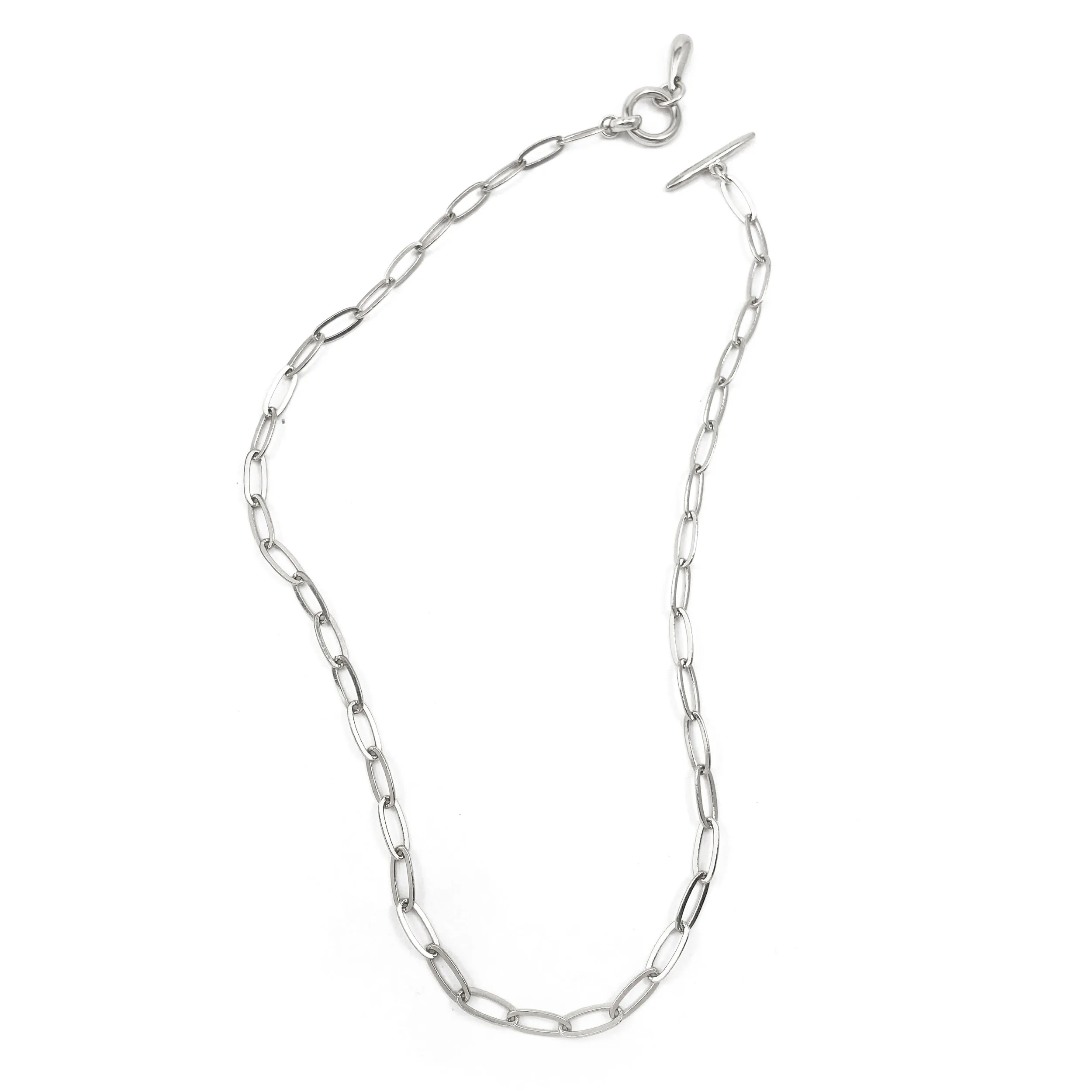 Fine Chainlink Collar - Silver