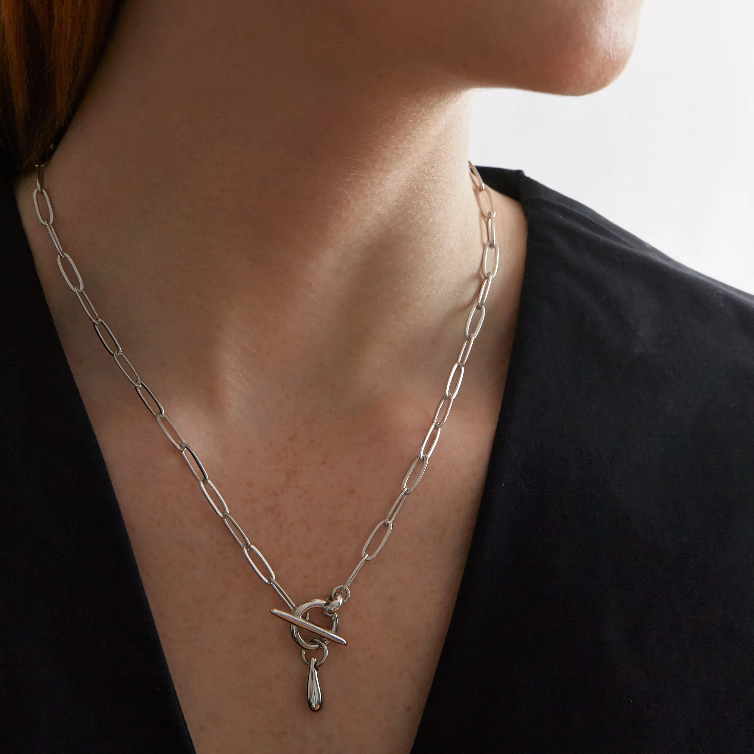 Fine Chainlink Collar - Silver