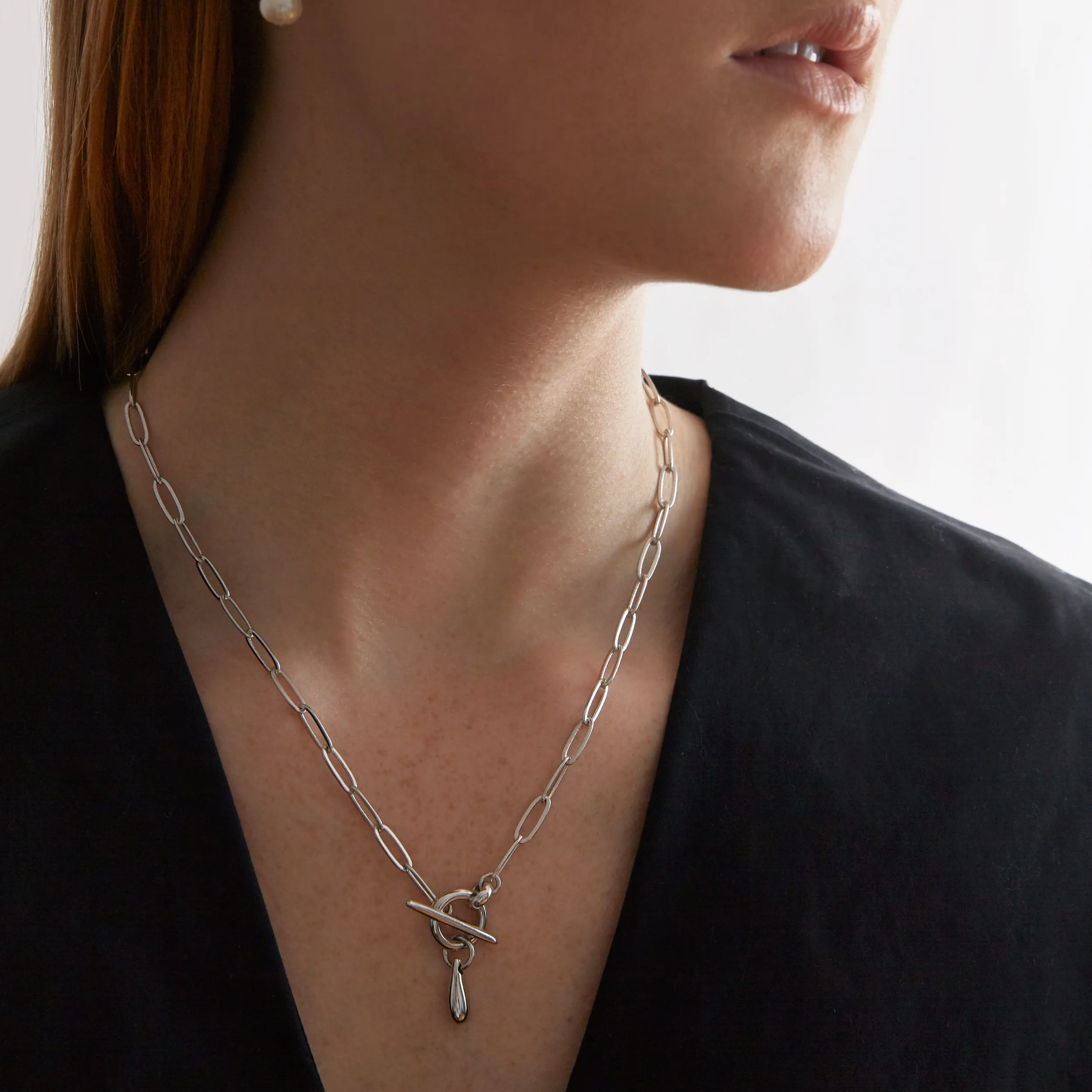 Fine Chainlink Collar - Silver