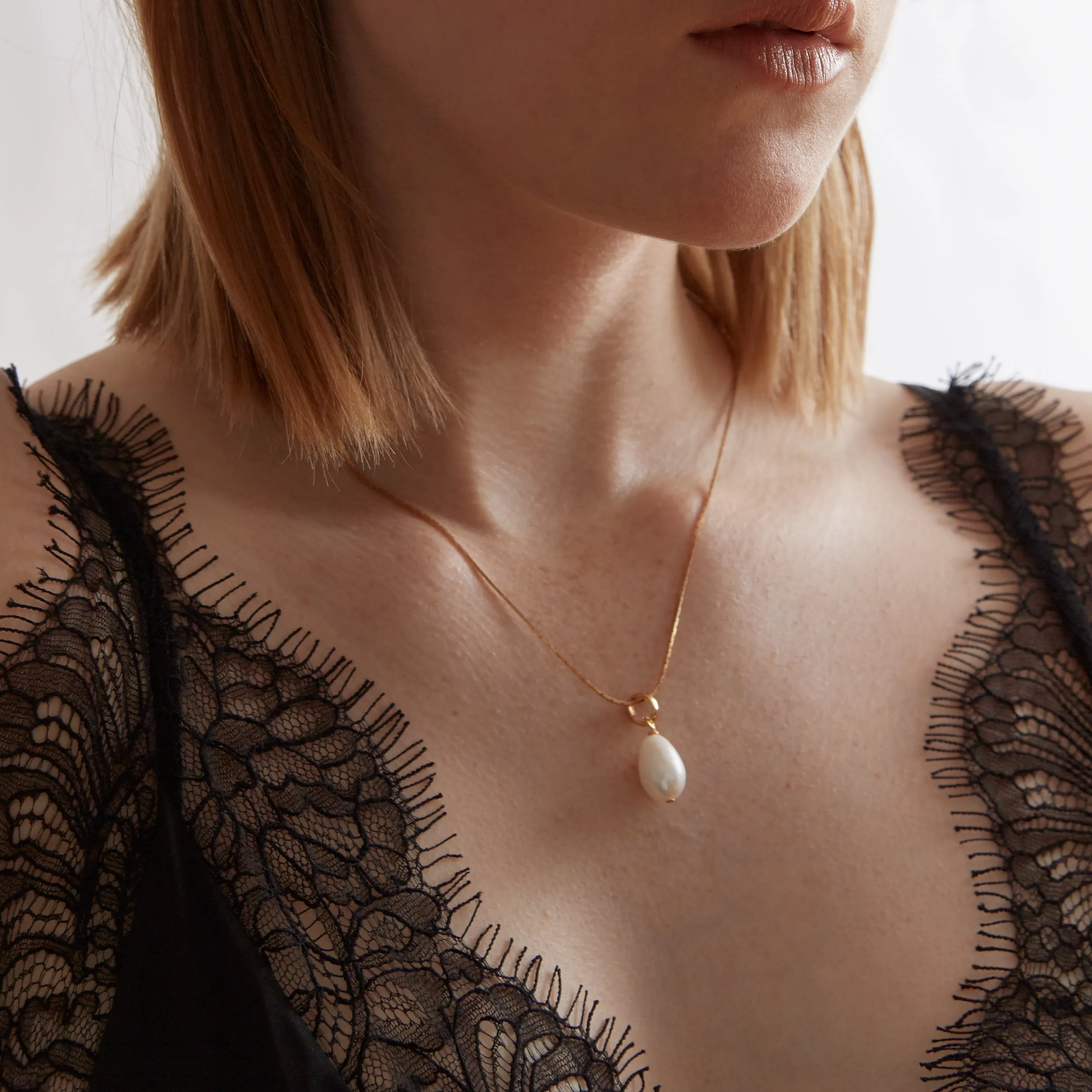 Freshwater Pendant - Gold