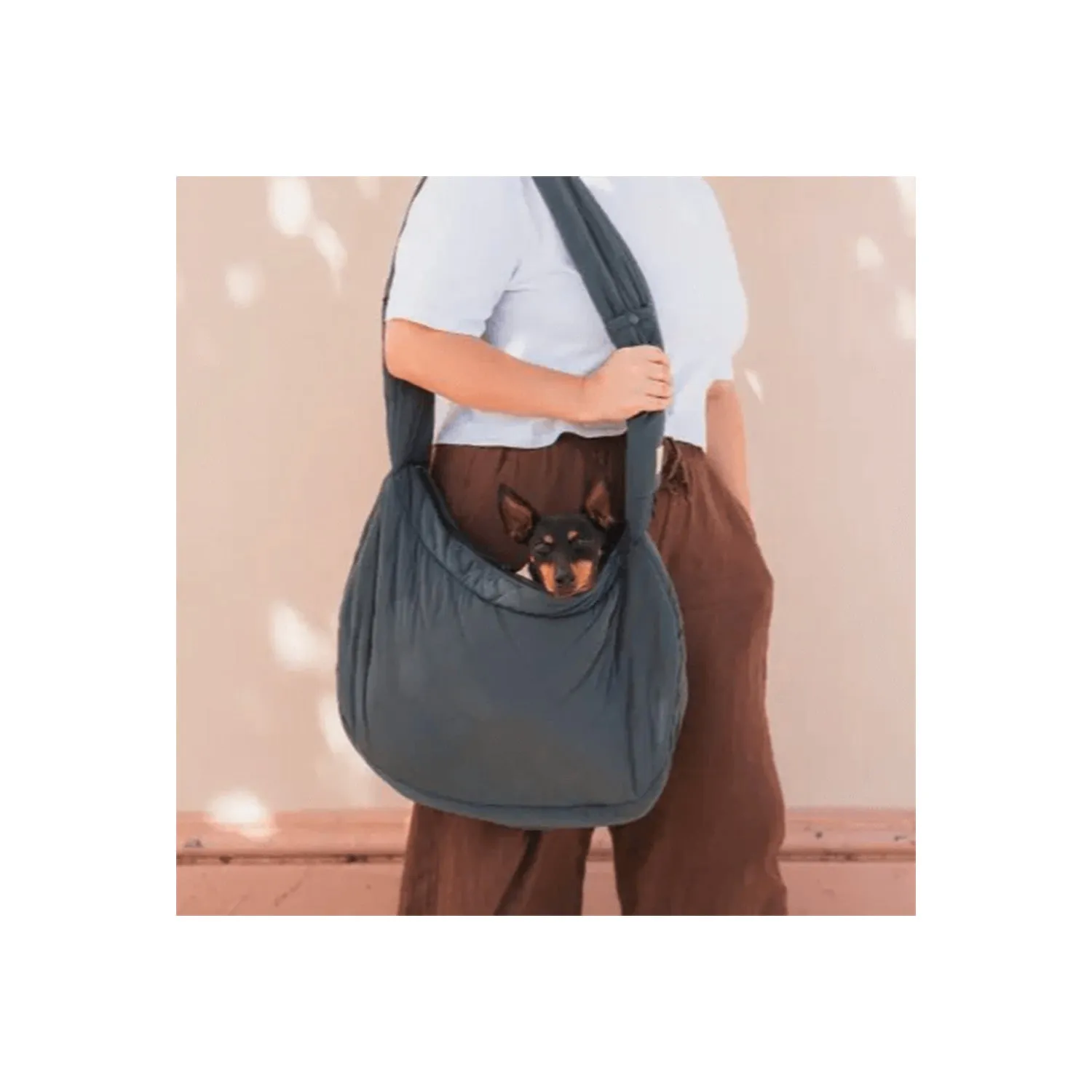FUZZYARD Life Quilted Sling Dog Carrier Slate