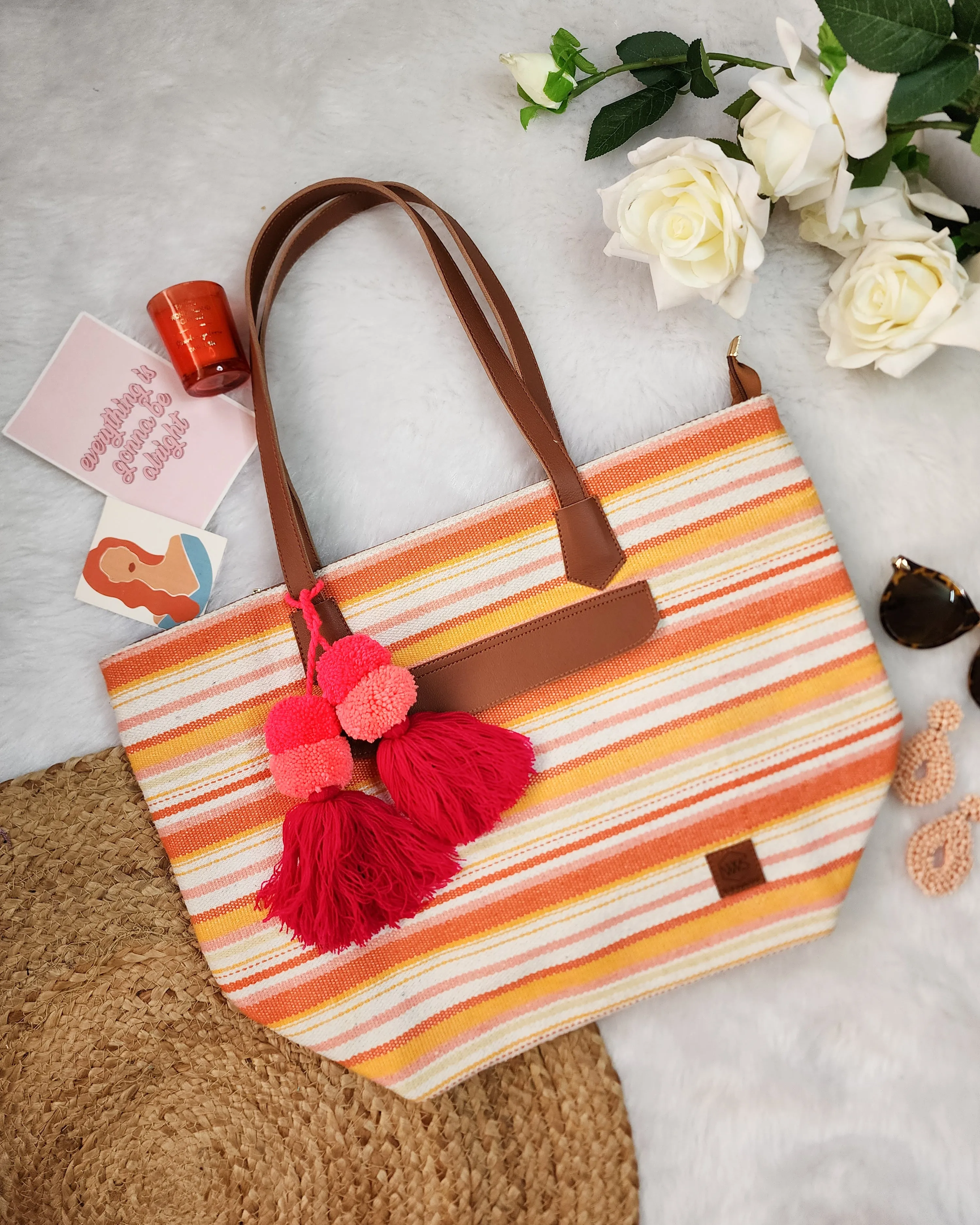 Golden Tangerine Weekender Tote