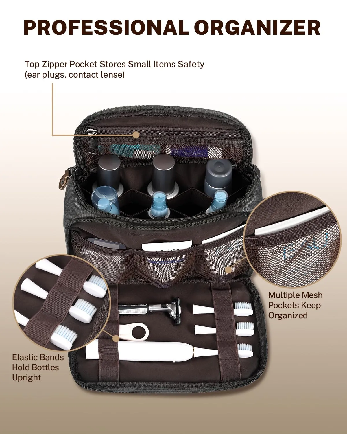Gonex Travel Toiletry Bag for Men