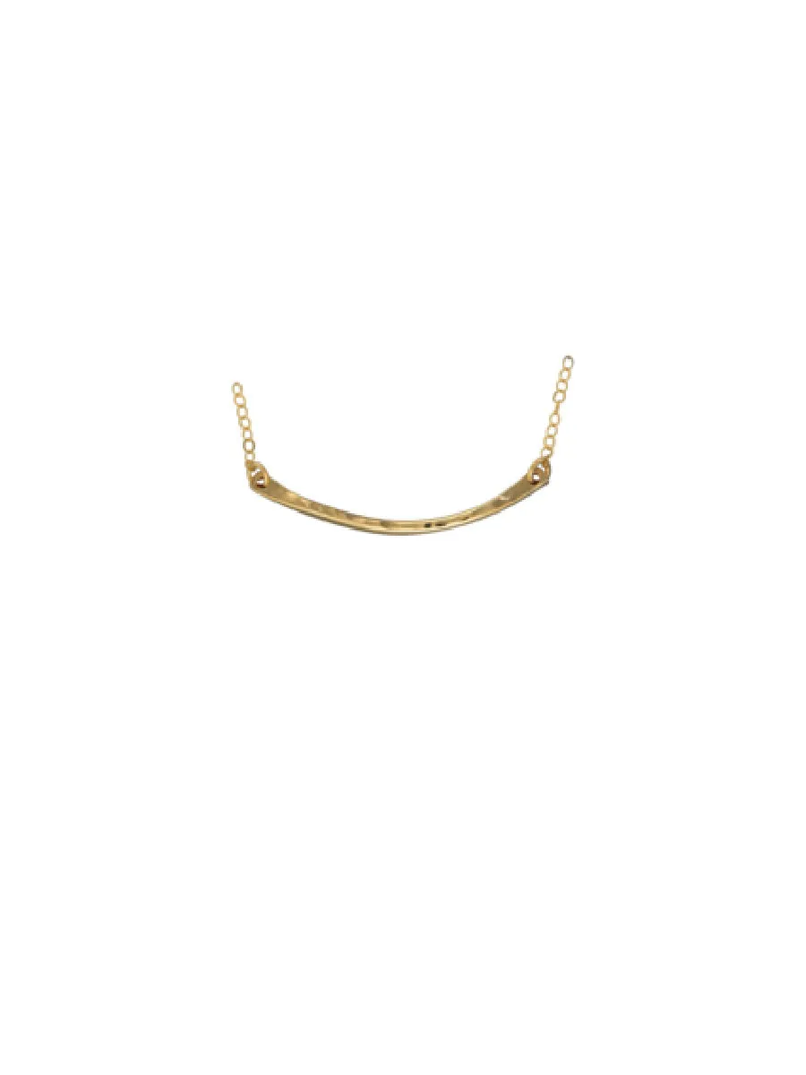 Hammered Bar Necklace