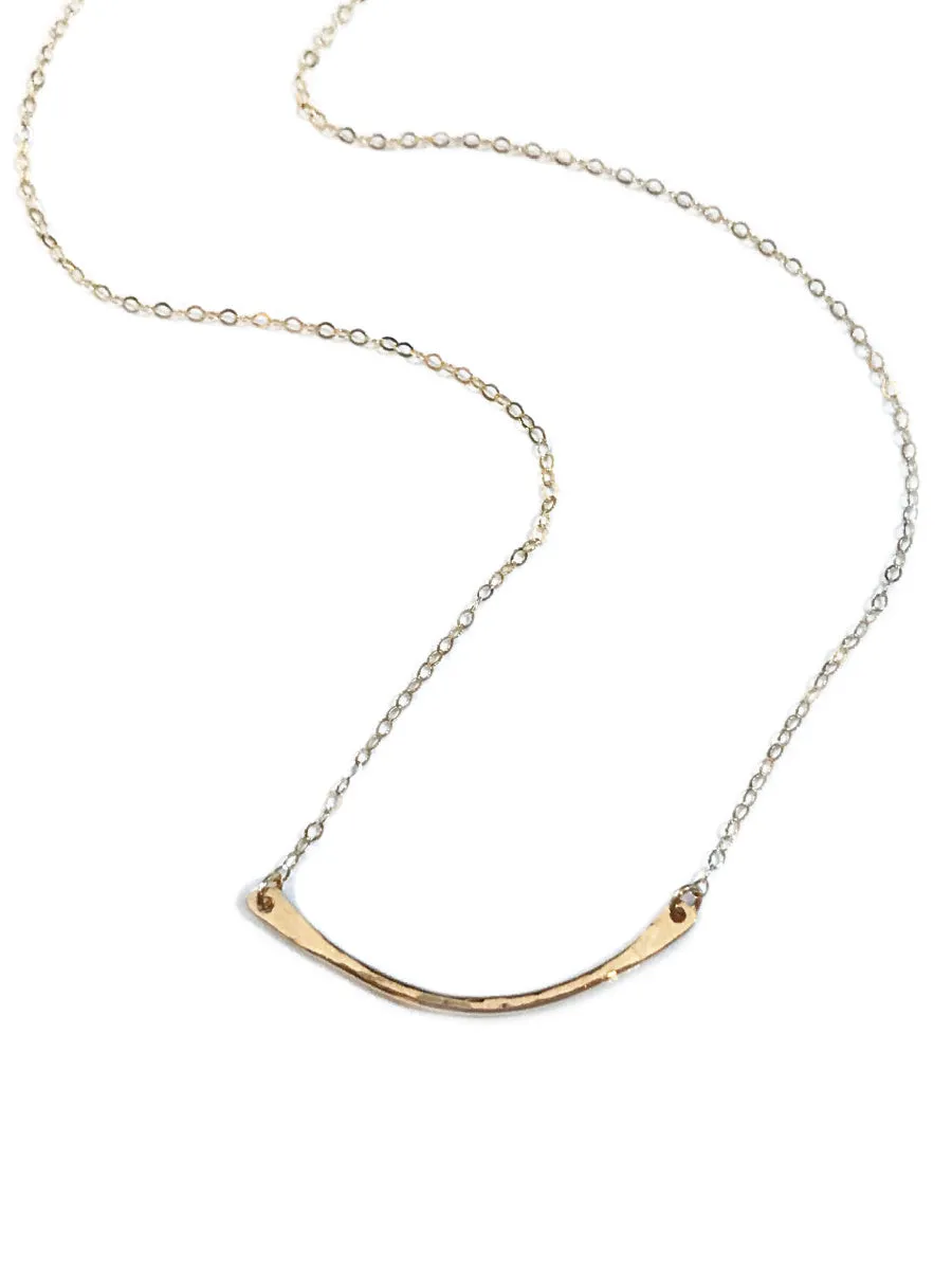 Hammered Bar Necklace