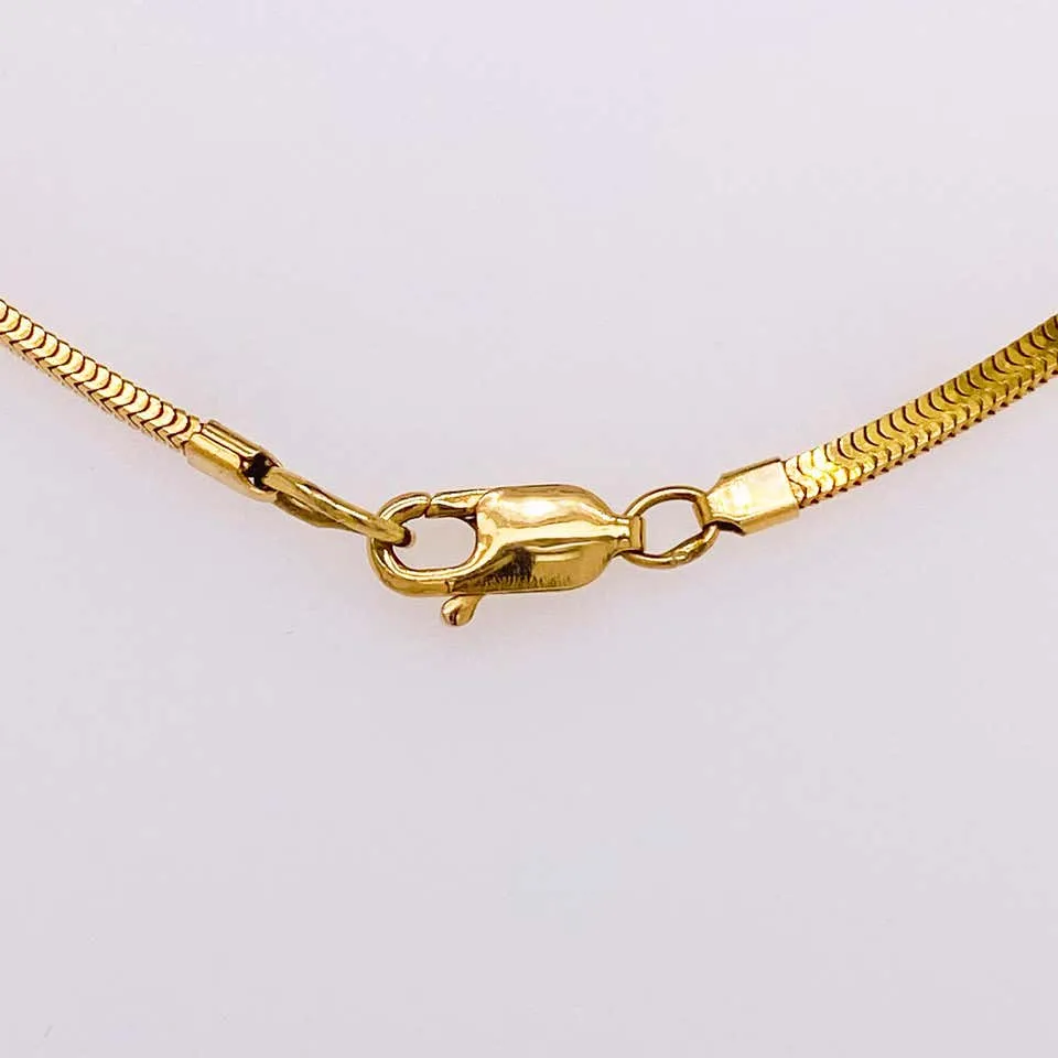 Herringbone Chain in 14 Karat Yellow Gold 1.75 mm Wide