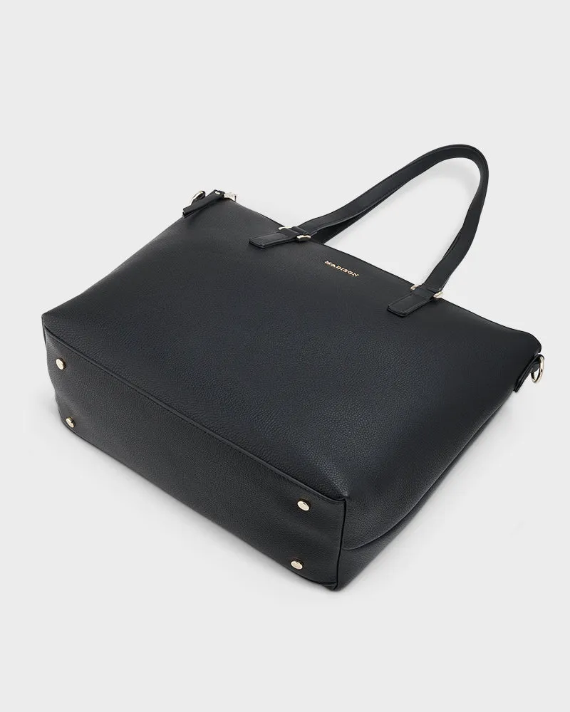 Inga Large Zip Top Tote Bag with Laptop Pocket   Graphic Bag Strap