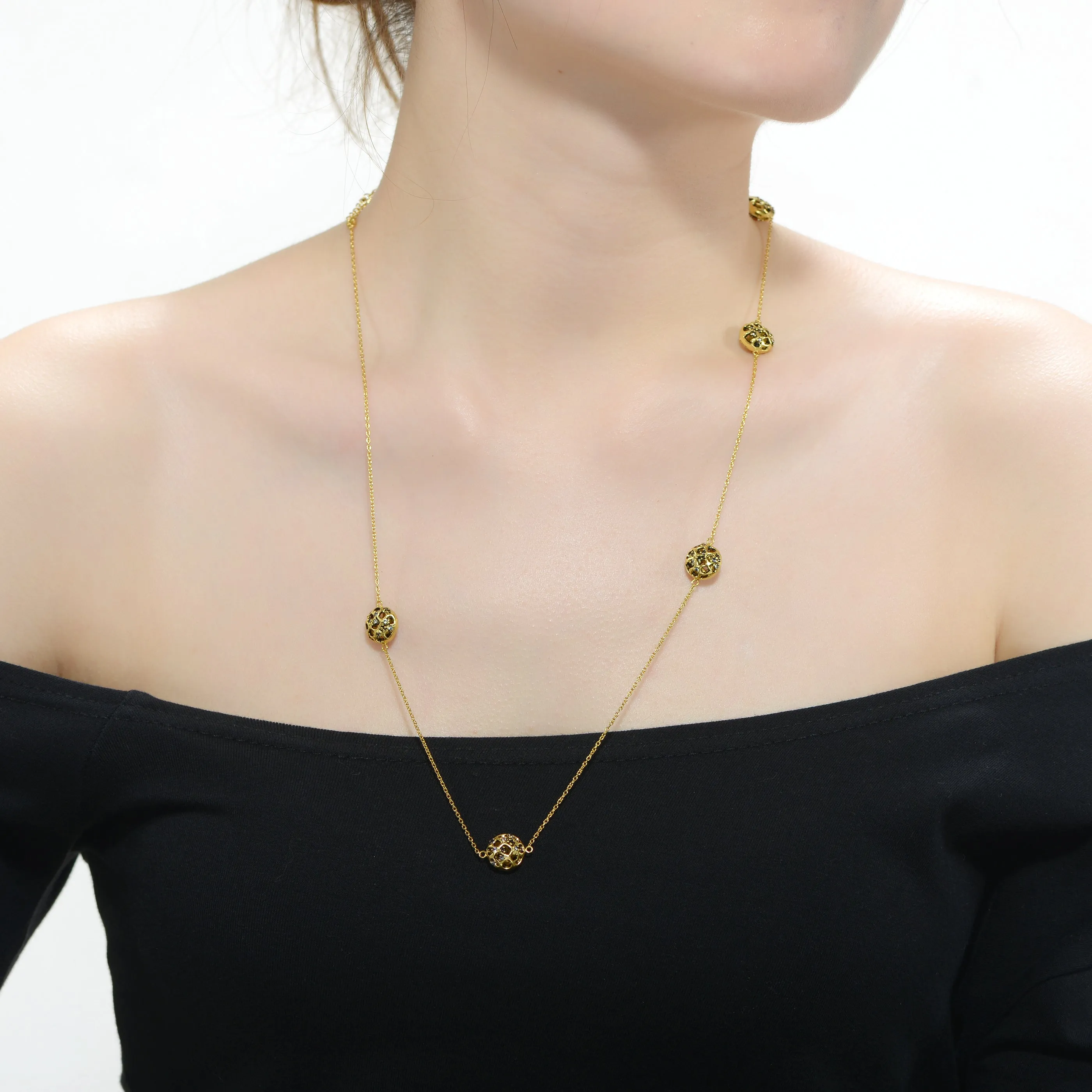 Jeanne Gold Plated Necklace