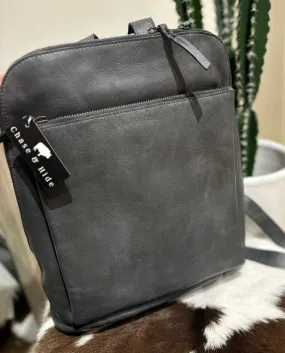 Ladies Leather Backpack Steel #7704
