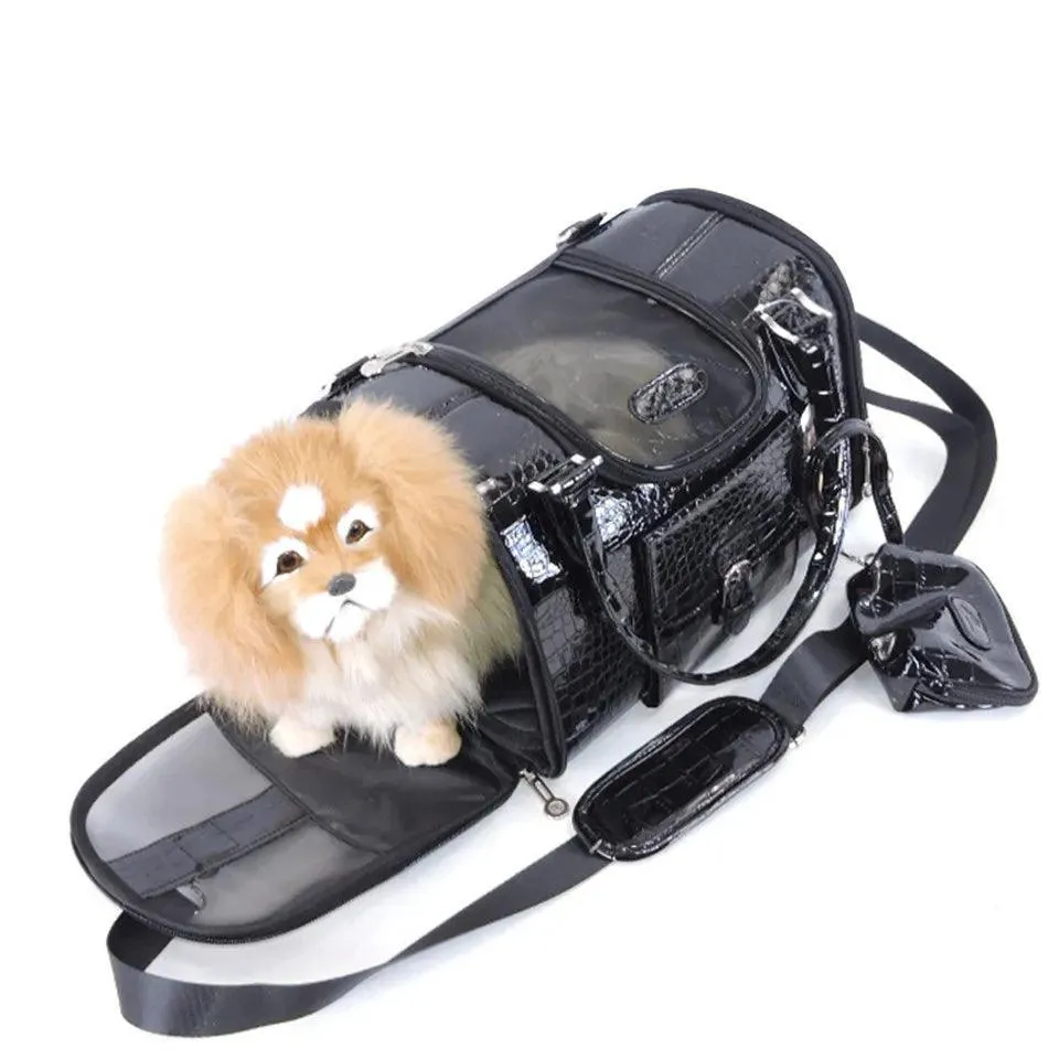 Leather Dog Carrier: Stylish Pet Bag for Outdoor Adventures & Travel