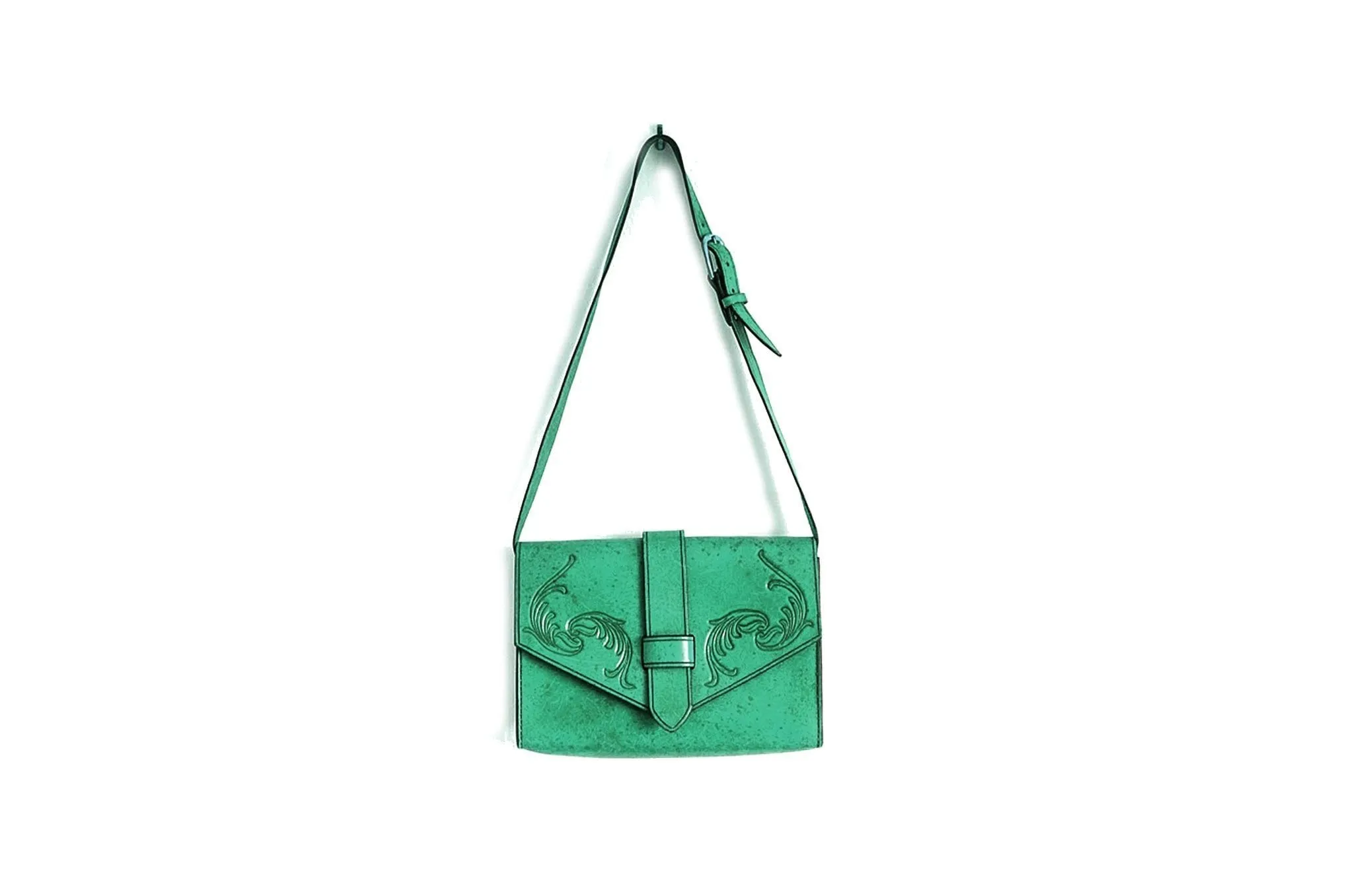 Leather Foldover Bag - Multiple Colors
