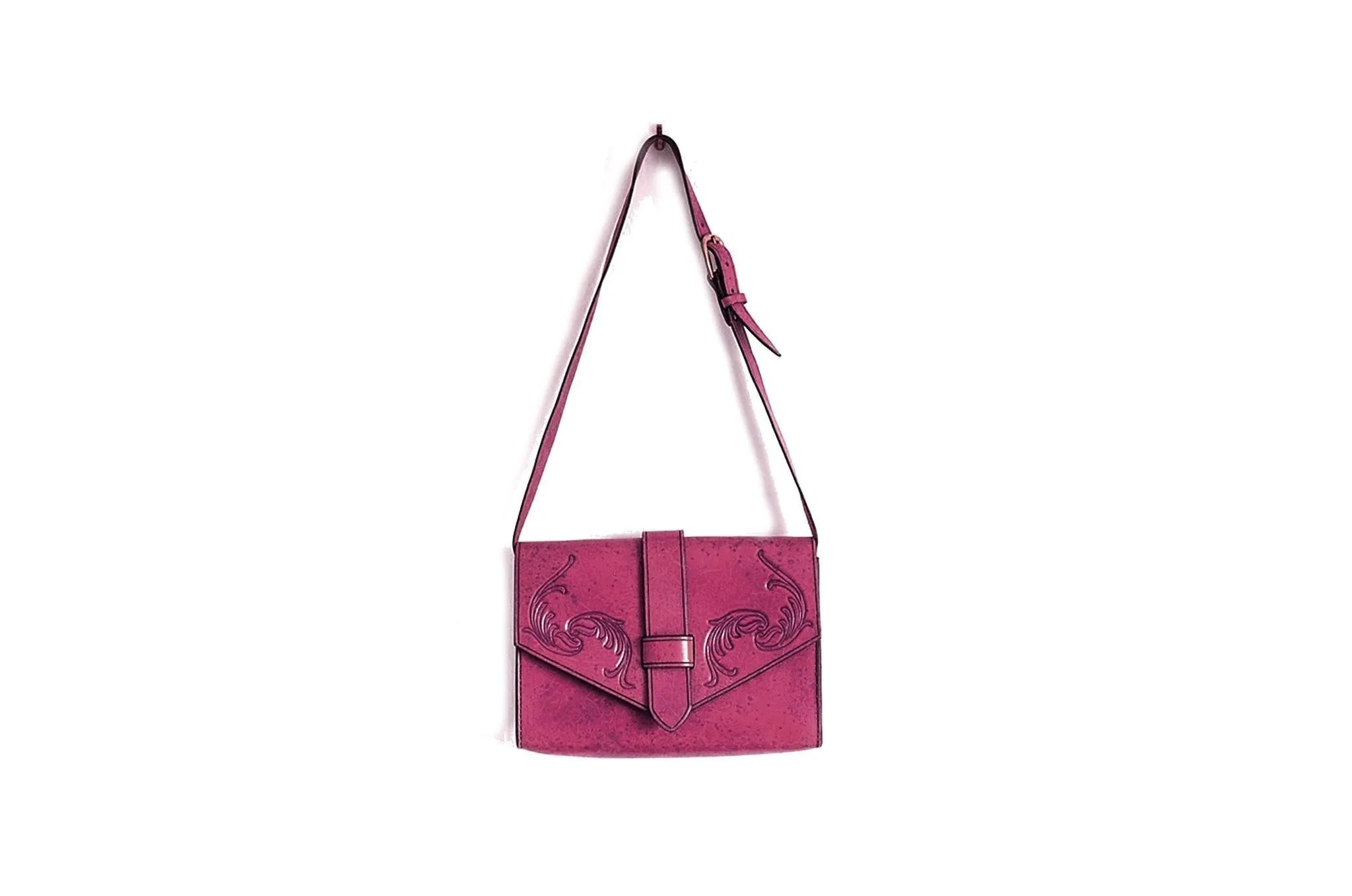 Leather Foldover Bag - Multiple Colors
