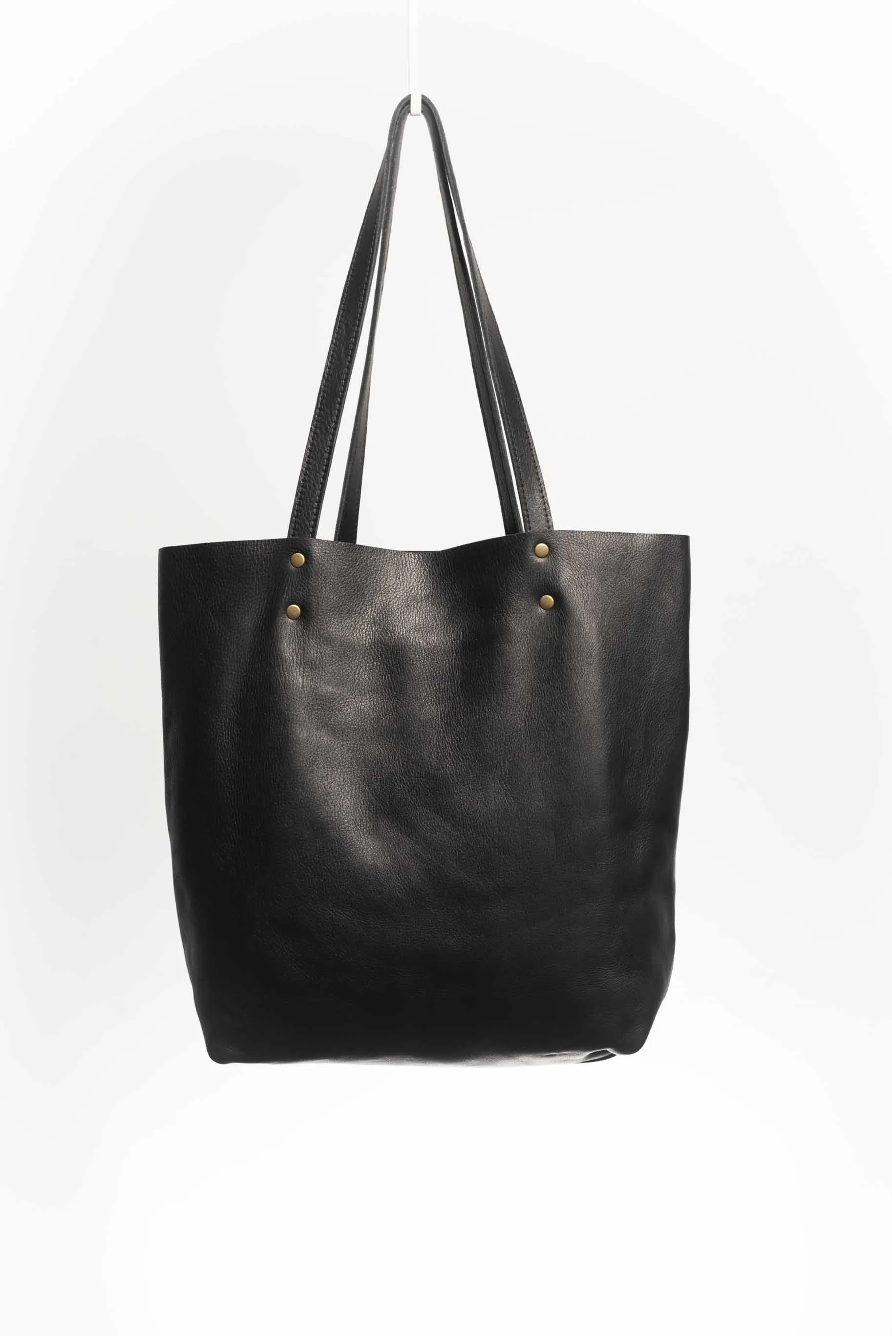 Leather tote bag - Lapacho