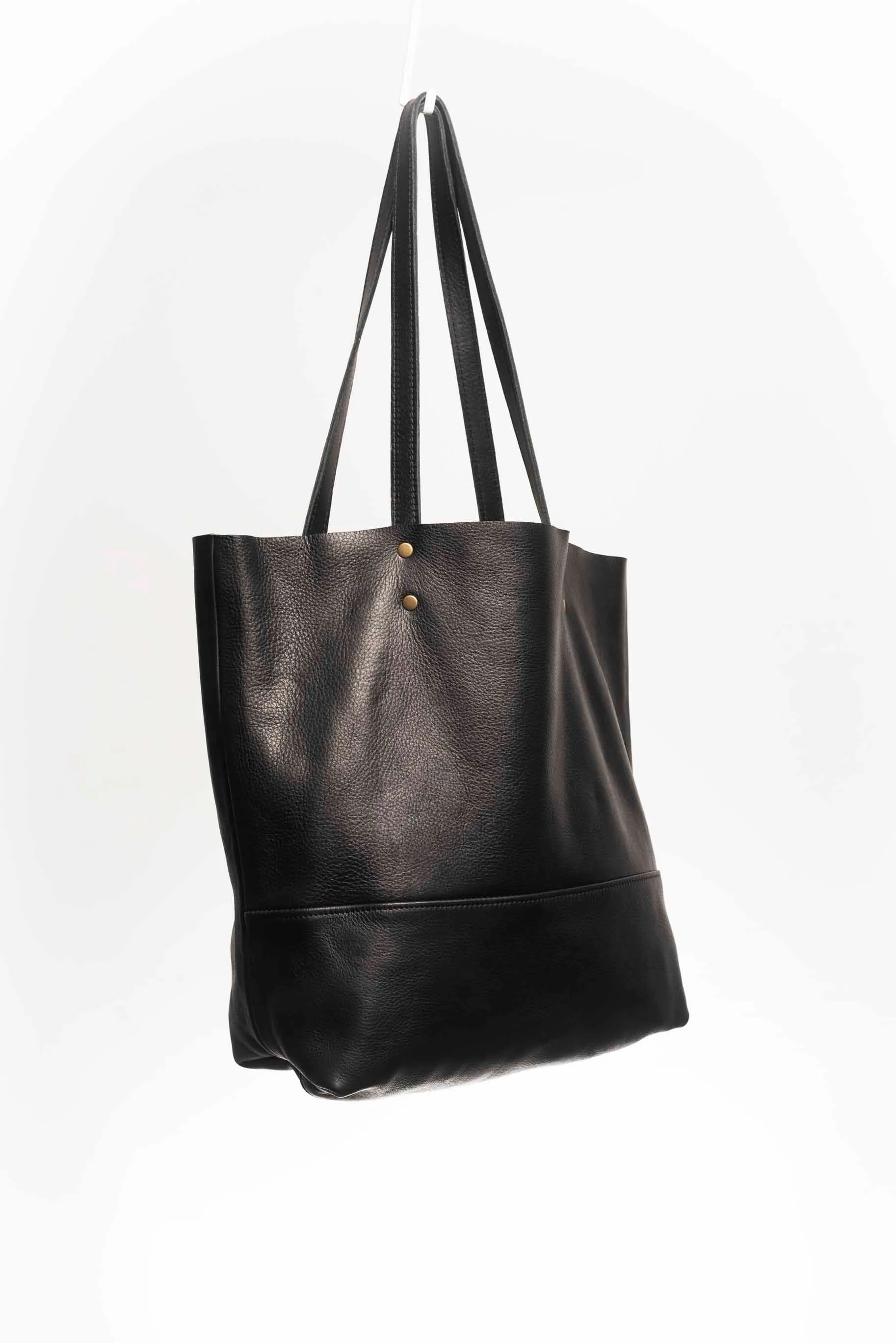 Leather tote bag - Lapacho