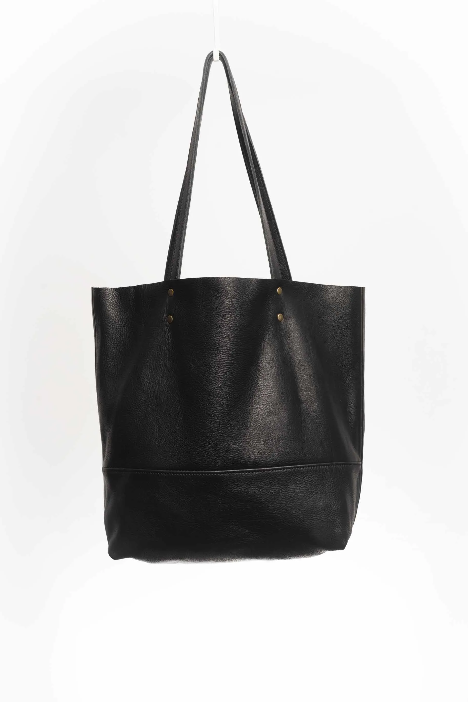 Leather tote bag - Lapacho