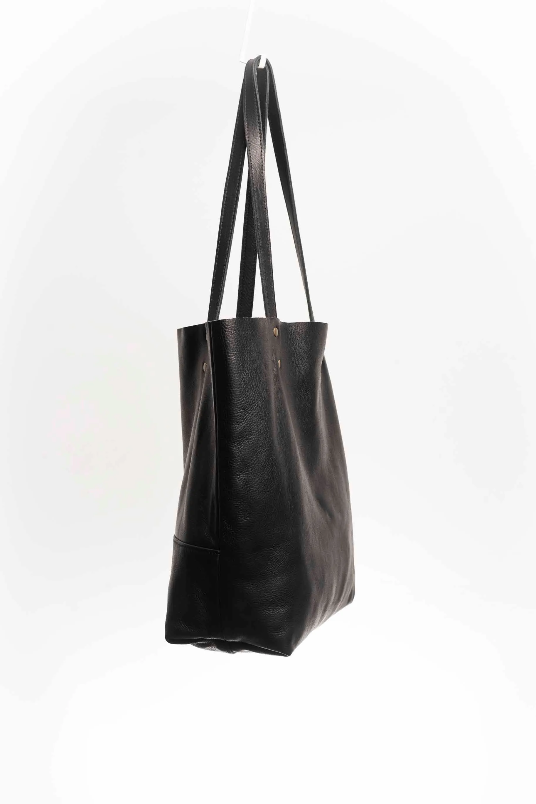 Leather tote bag - Lapacho