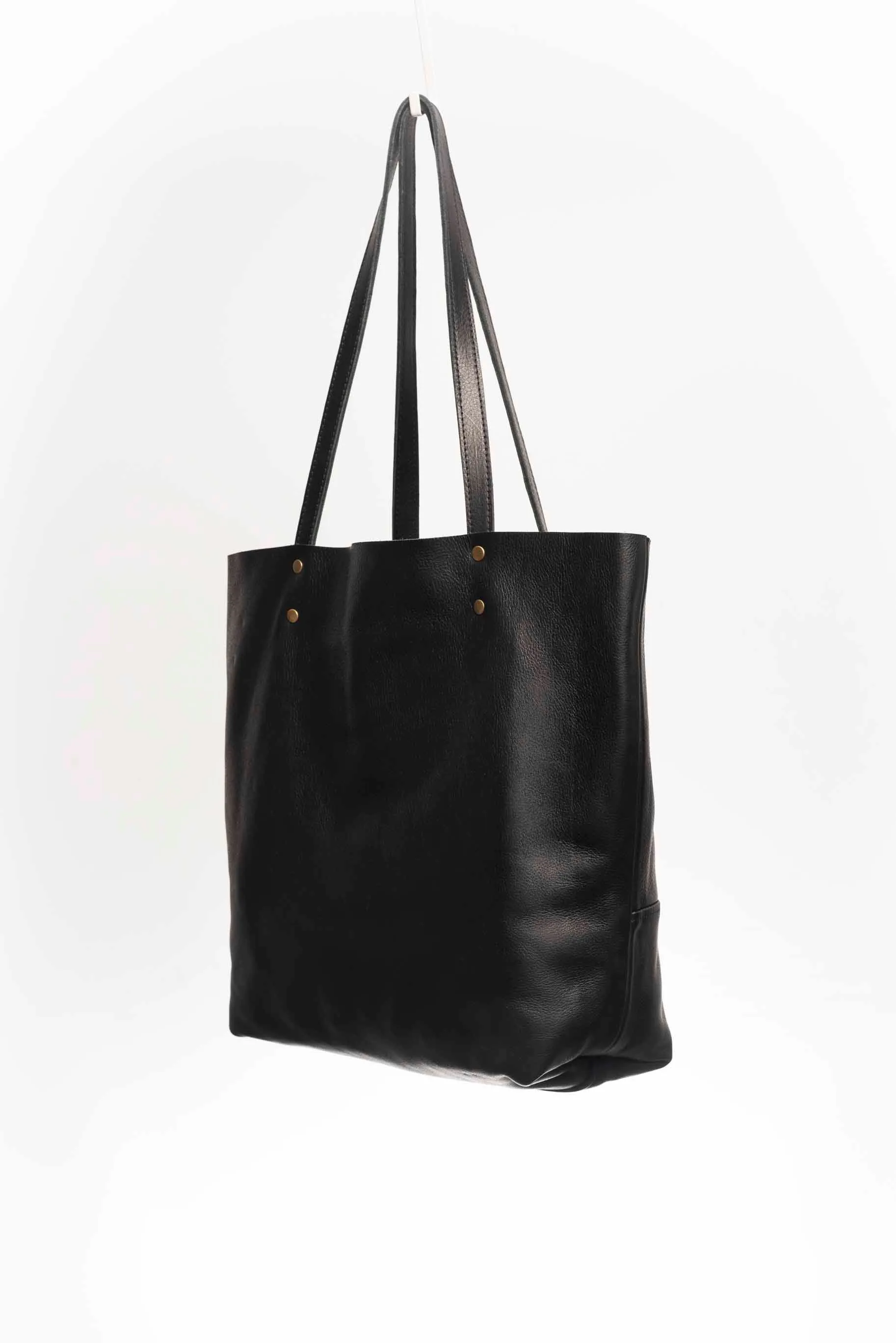 Leather tote bag - Lapacho