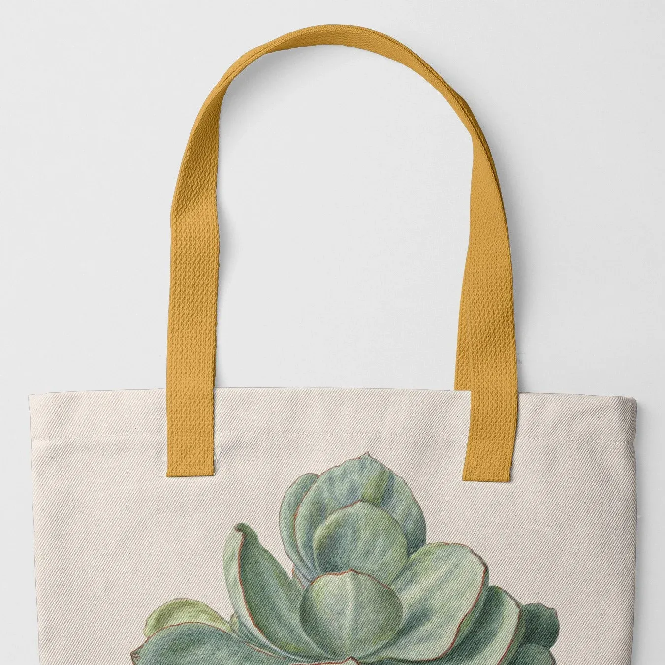 Little Green Man - Desert Trail Succulent Tote Bag