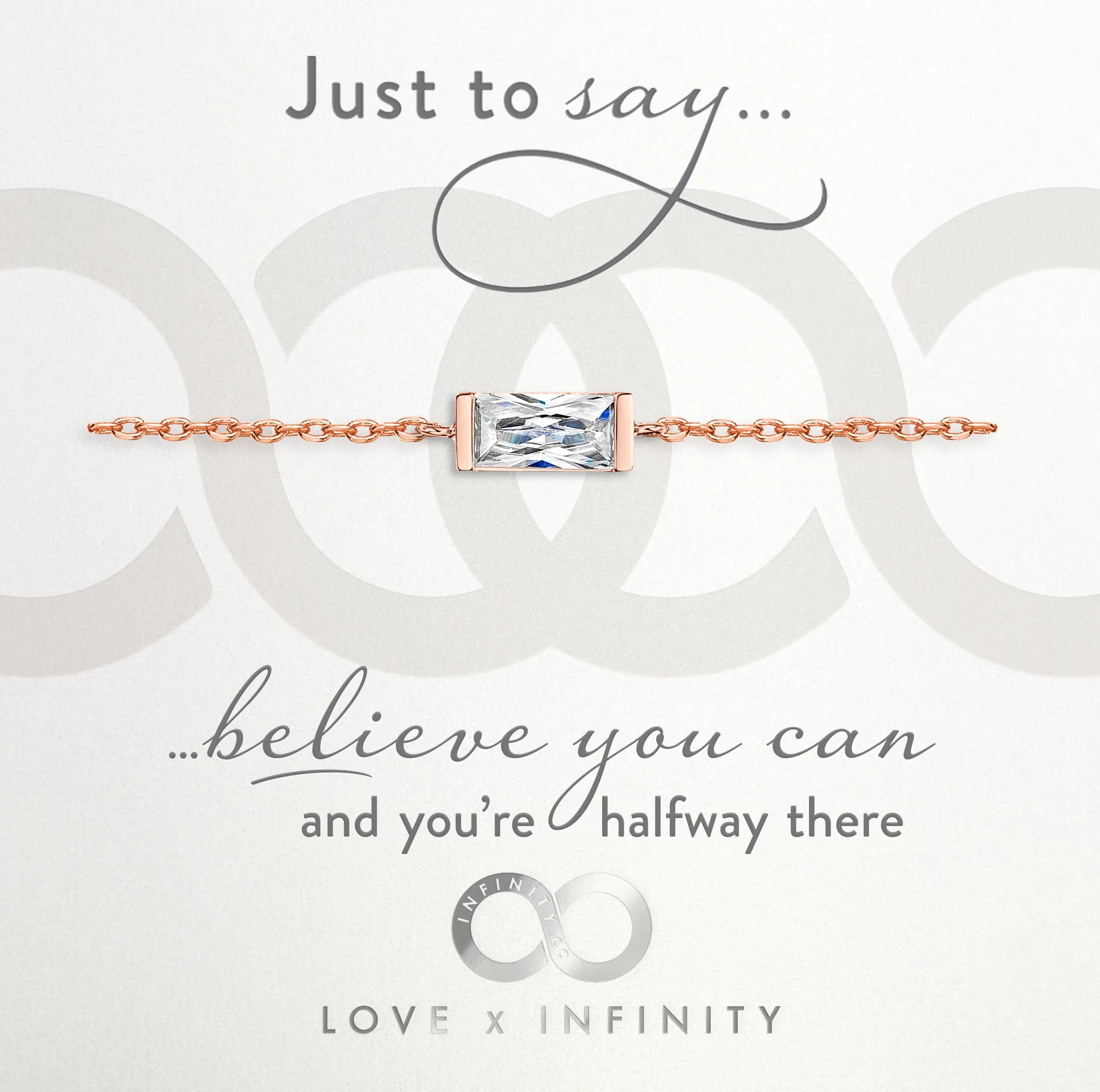 LXI Baguette Bracelet- Rose Gold