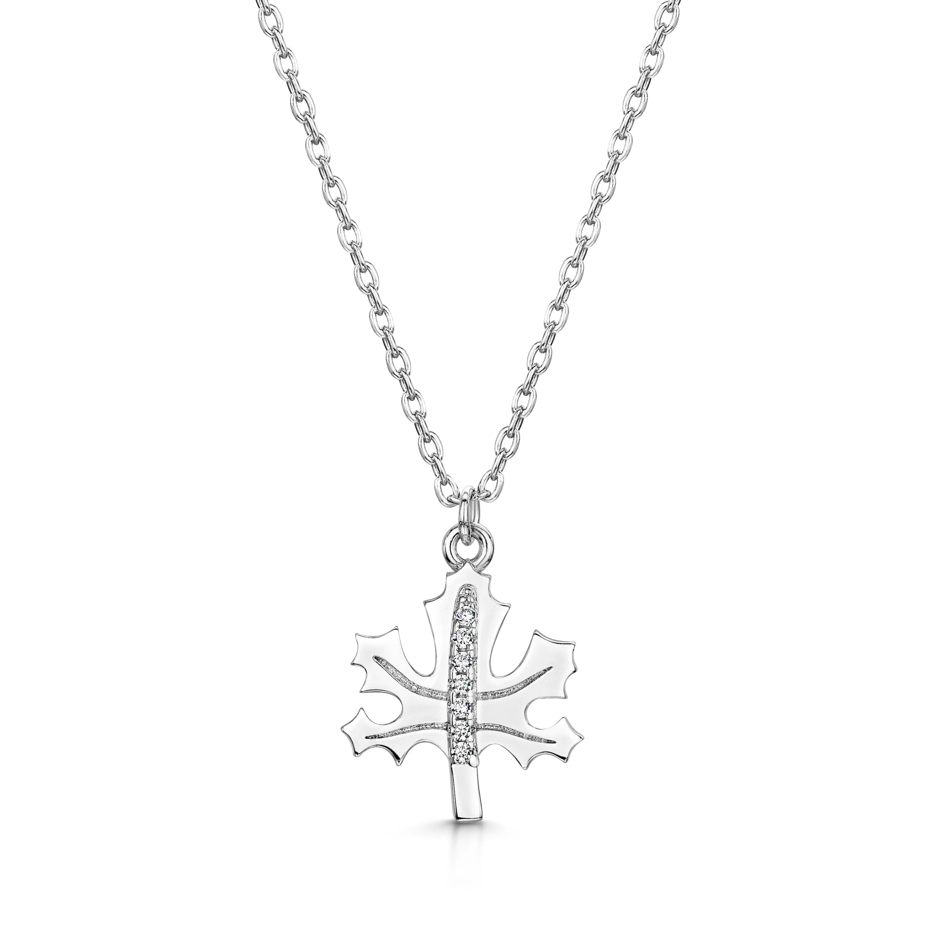 LXI Canadian maplel Pendant- Rhodium