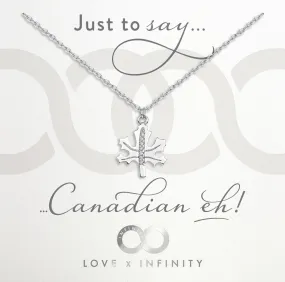 LXI Canadian maplel Pendant- Rhodium
