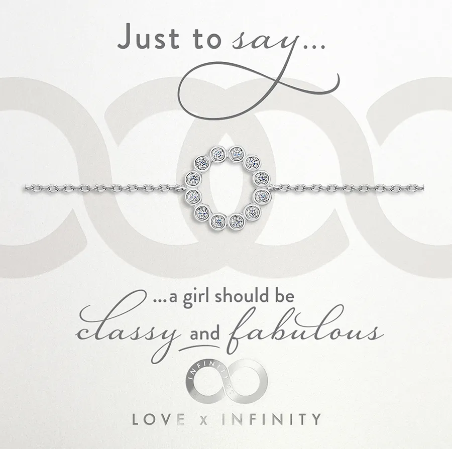 LXI CZ Halo Bracelet