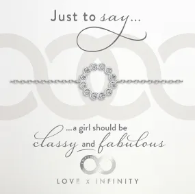 LXI CZ Halo Bracelet
