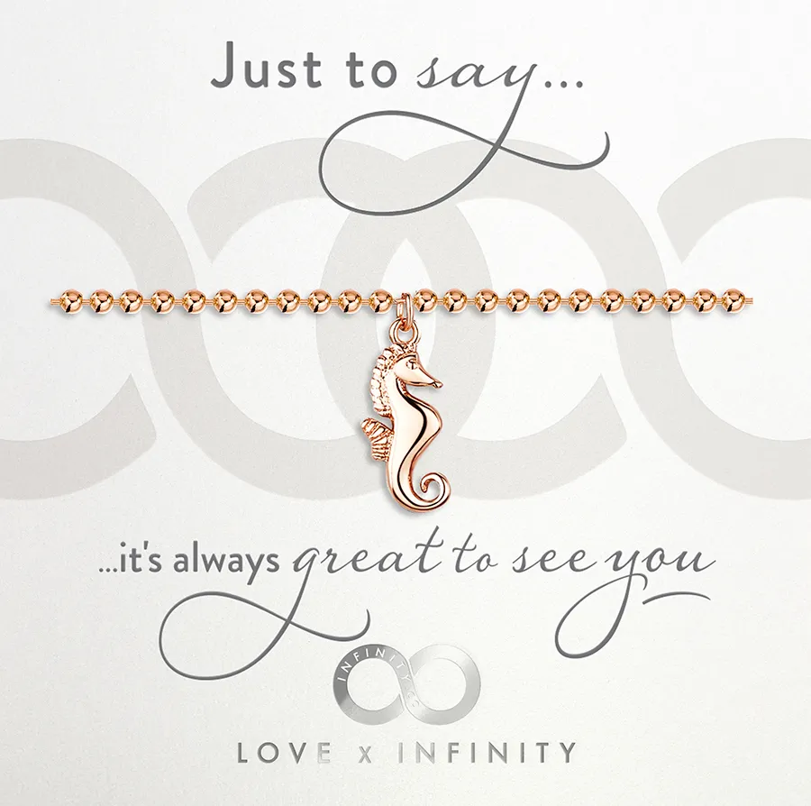 LXI Seahorse Bracelet - Rose Gold