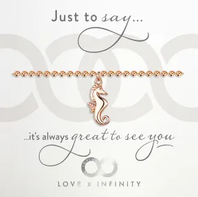 LXI Seahorse Bracelet - Rose Gold