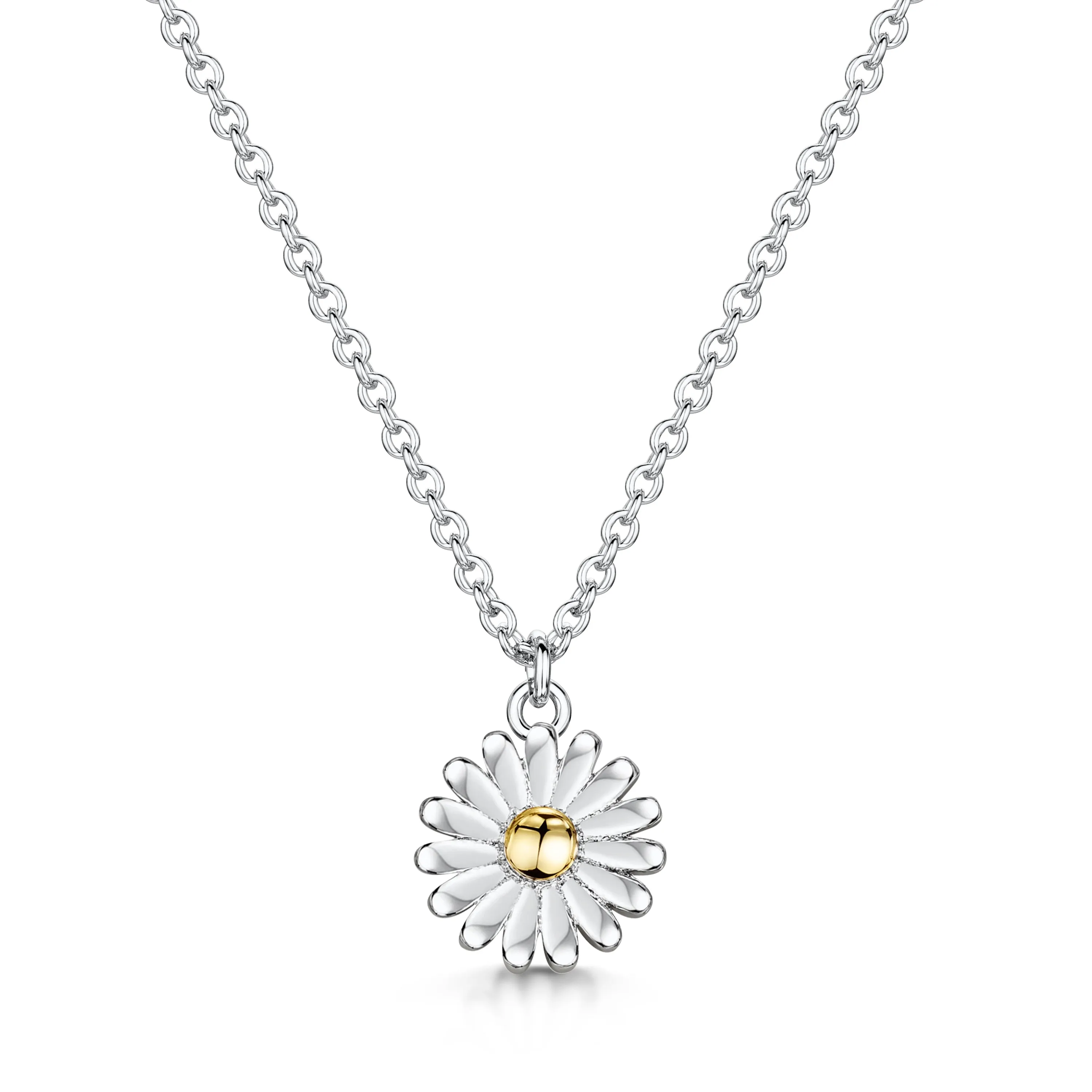 LXI St Michael's Hospice Daisy Pendant- Rhodium