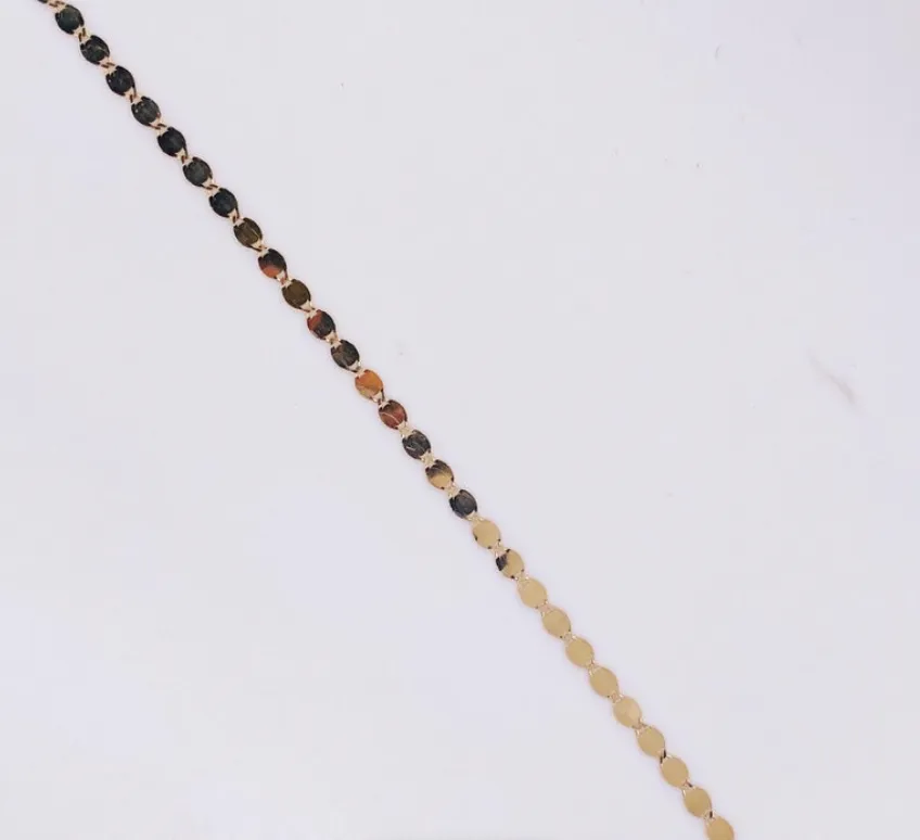 Mirror Ball Chain Necklace in 14K Yellow Gold