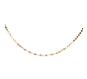 Mirror Ball Chain Necklace in 14K Yellow Gold