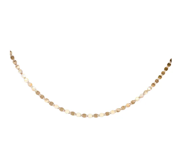 Mirror Ball Chain Necklace in 14K Yellow Gold