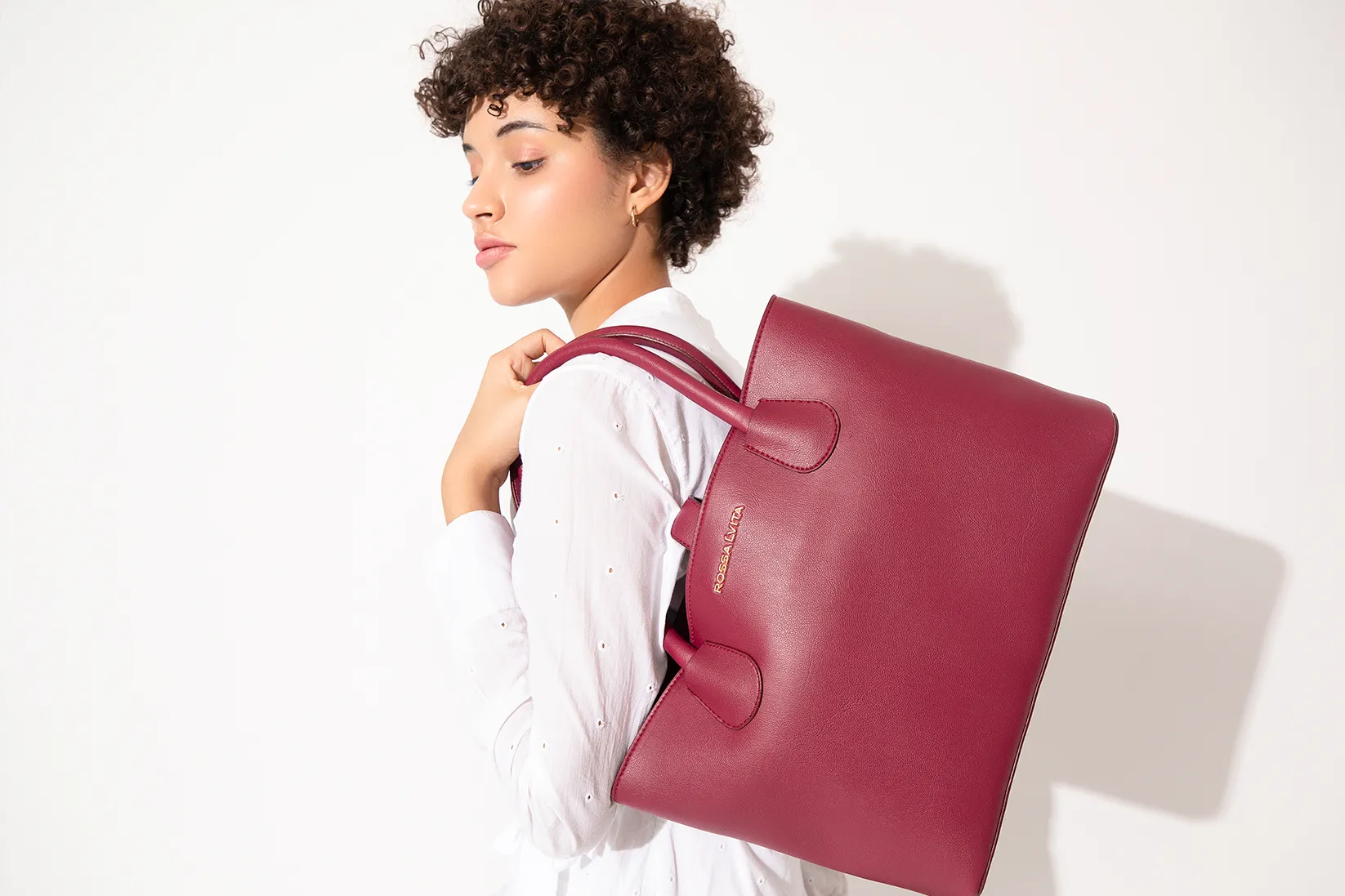 Noa Major Large Tote Bag Sangria Red
