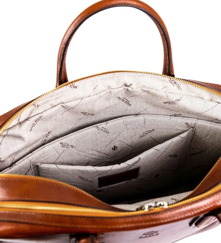 Nostromo - Large Leather Briefcase Laptop Bag
