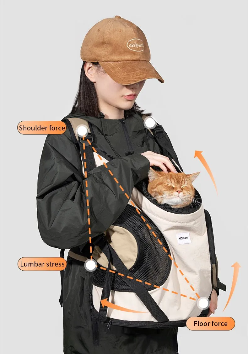 PetVenture: Puppy Kitten Travel Chest Sling Bag - Breathable and Portable Front Cat Dog Carrier with Cross Shoulder Strap!