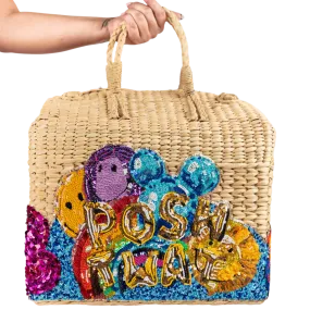 "Posh Twat" Seagrass Picnic Basket