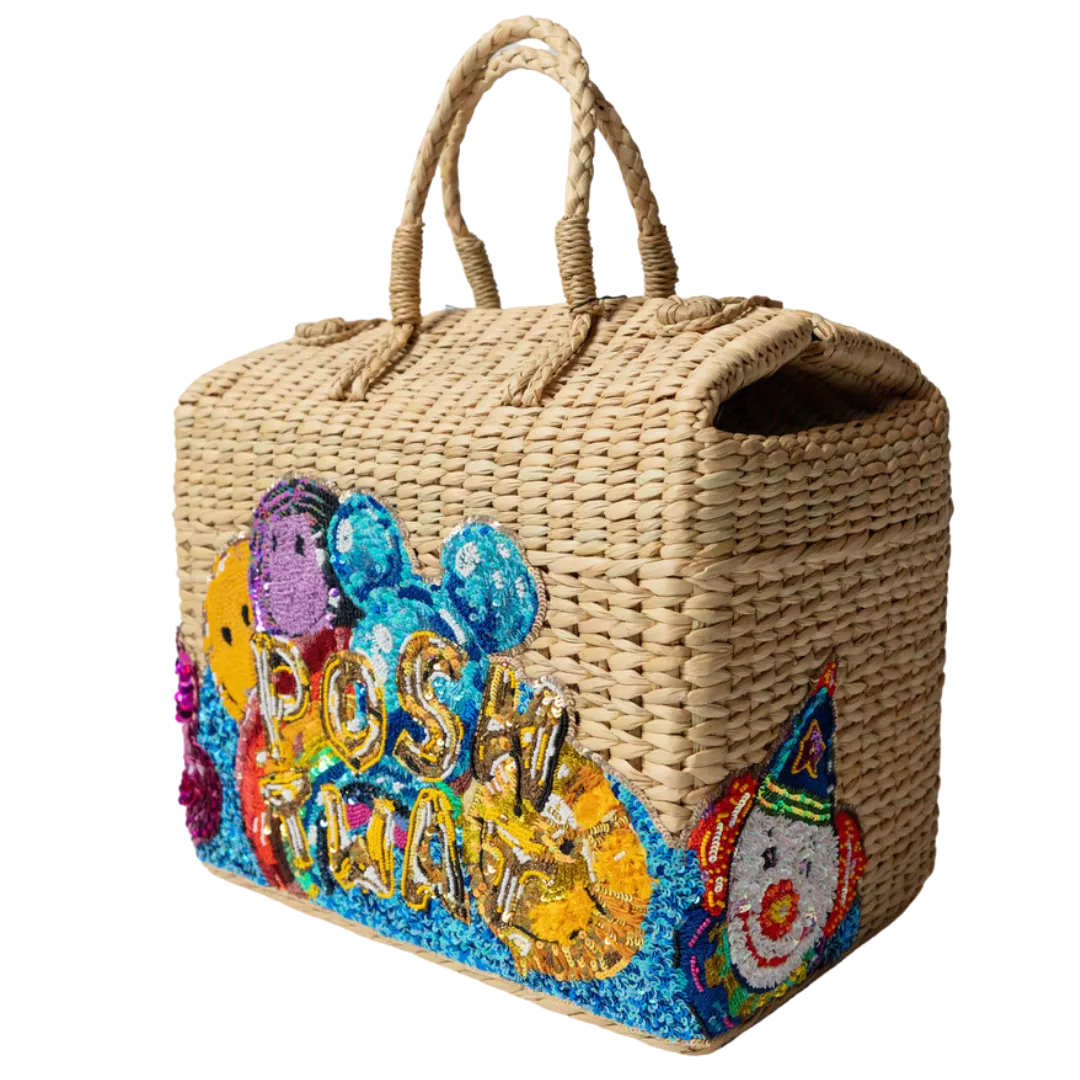"Posh Twat" Seagrass Picnic Basket