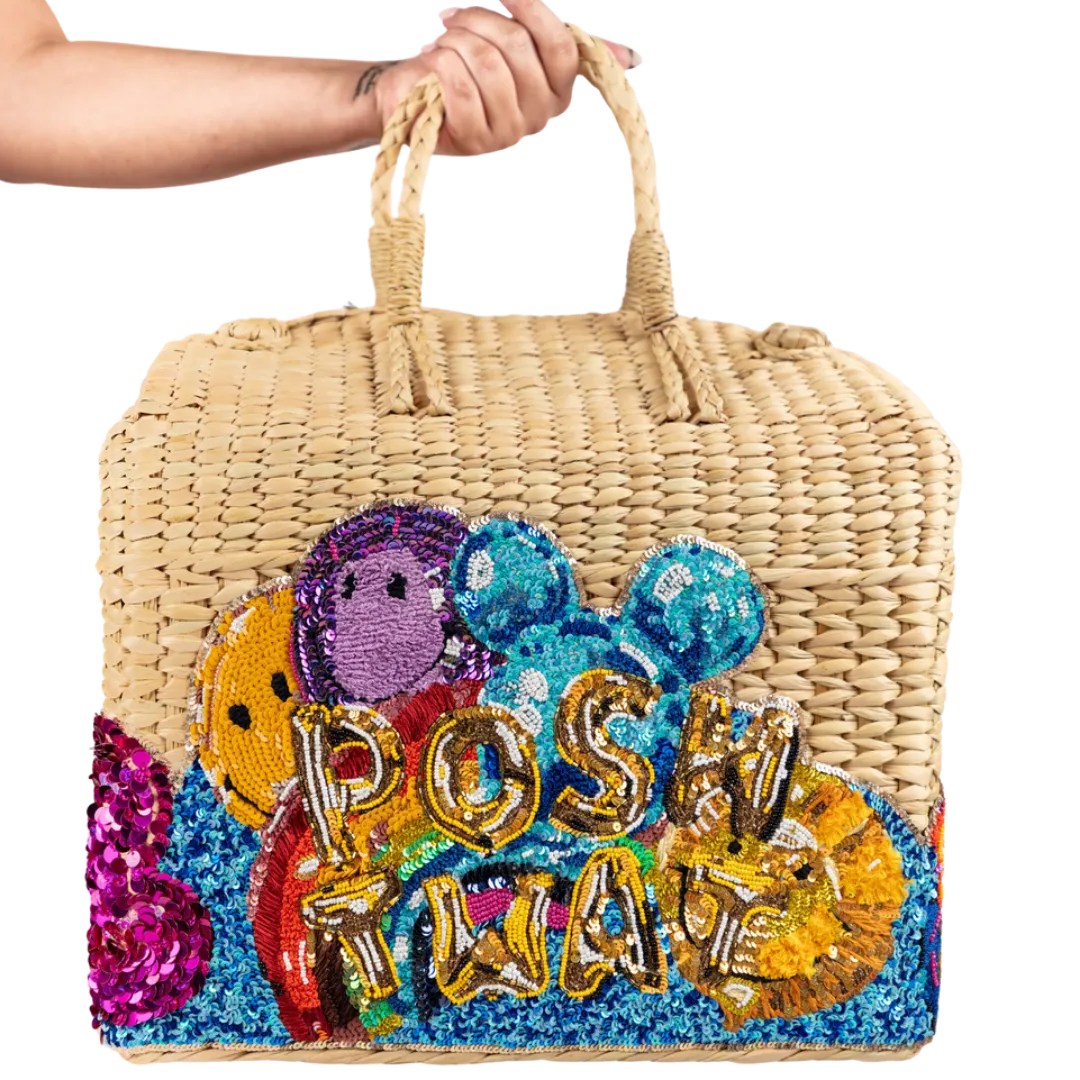 "Posh Twat" Seagrass Picnic Basket