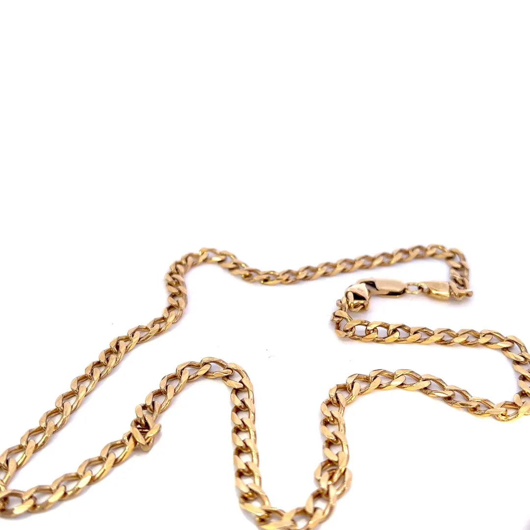 Showcasing a Masterpiece: The Yellow Gold Curb Link Chain!