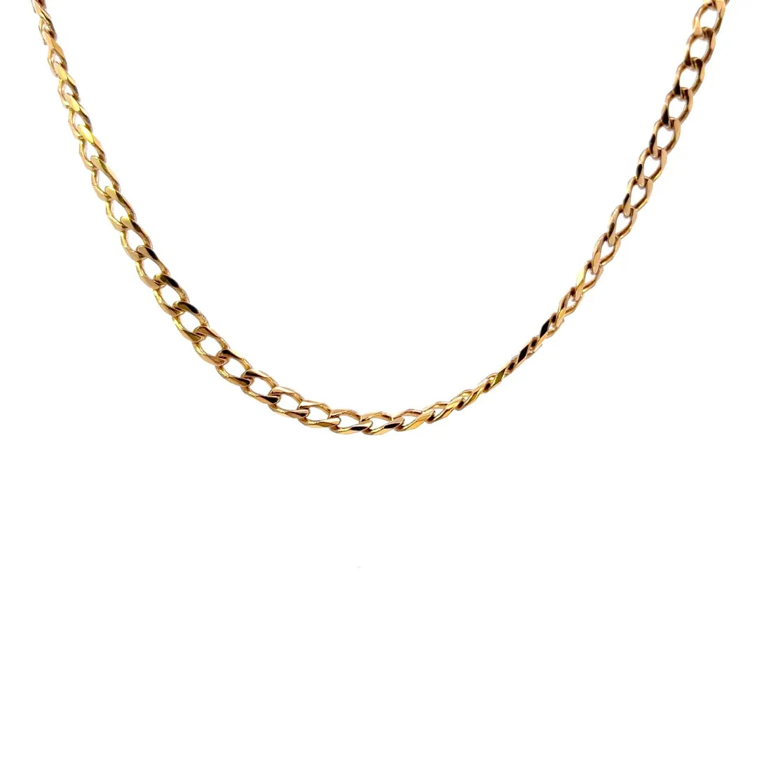 Showcasing a Masterpiece: The Yellow Gold Curb Link Chain!