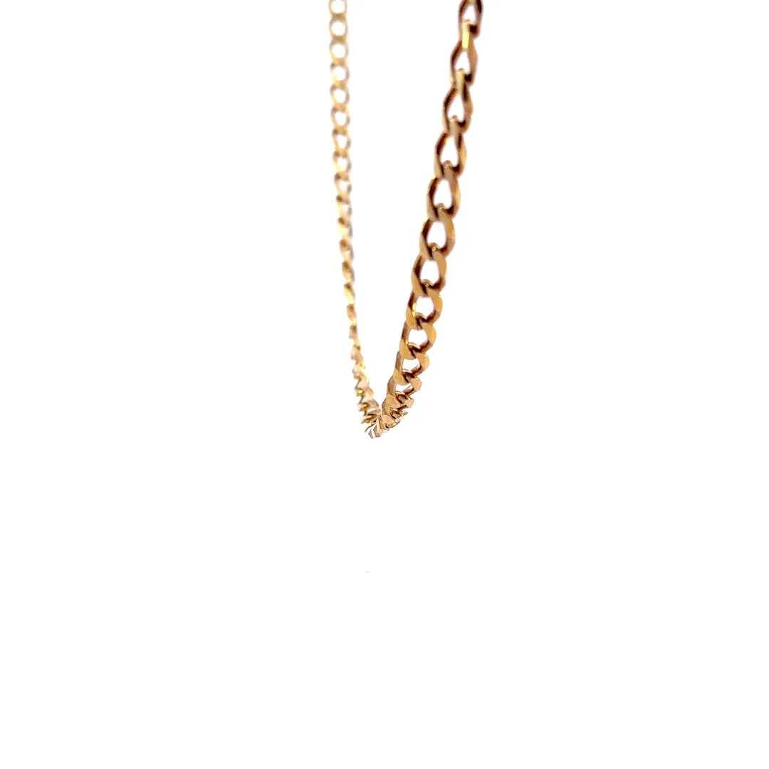 Showcasing a Masterpiece: The Yellow Gold Curb Link Chain!