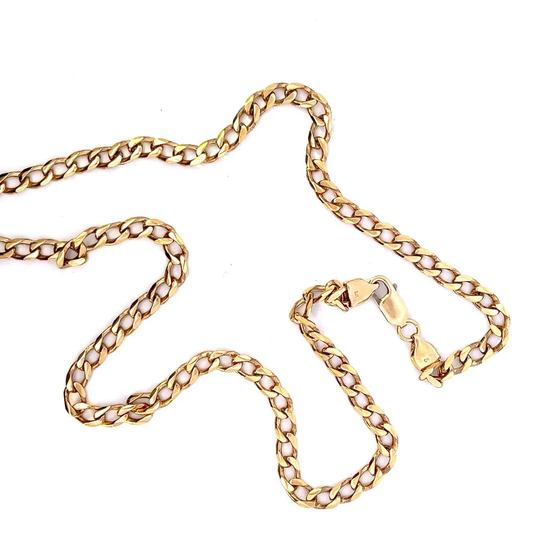 Showcasing a Masterpiece: The Yellow Gold Curb Link Chain!