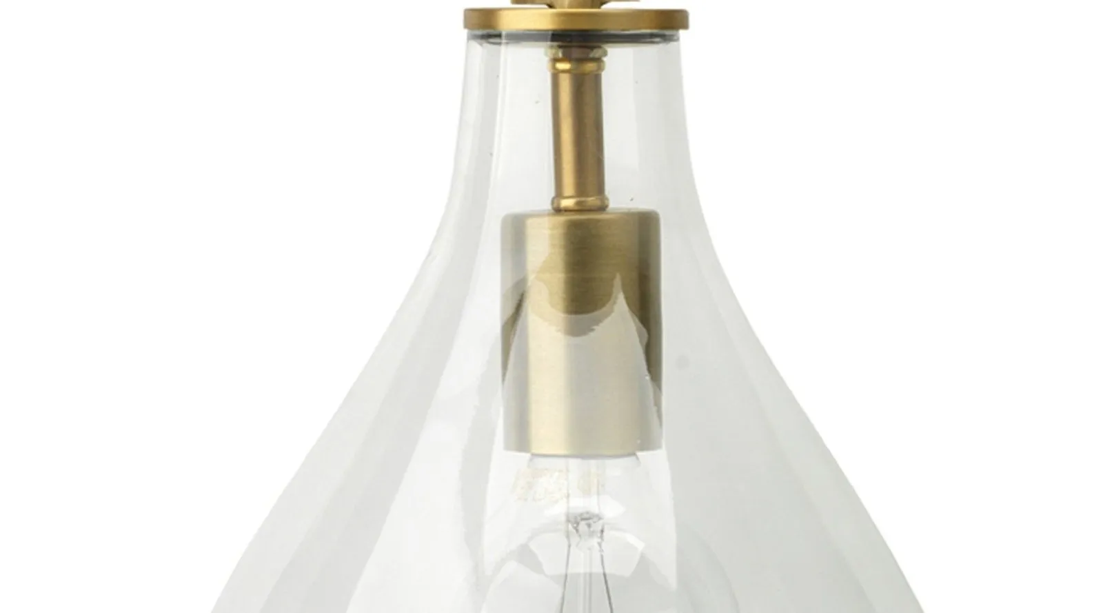 Tear Drop Hanging Wall Sconce - Brass