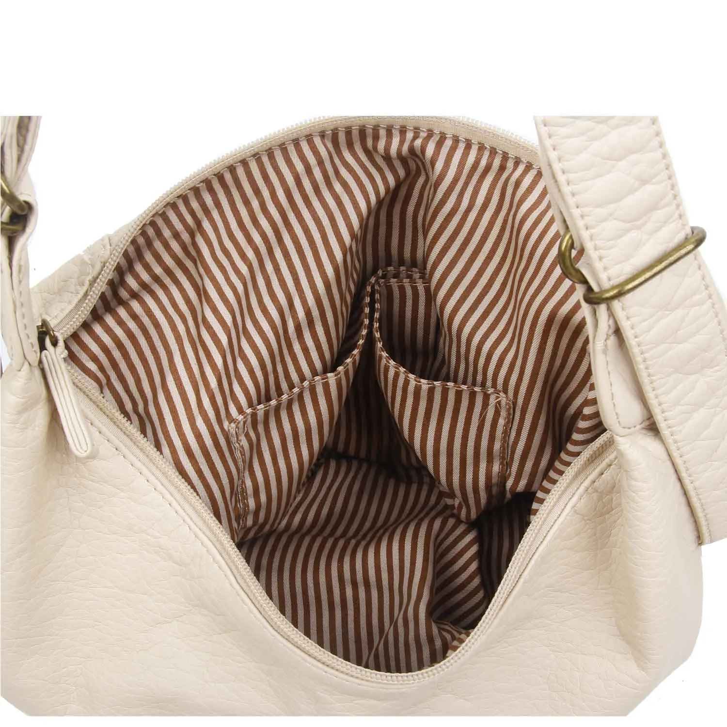 The Lisa Convertible Backpack Crossbody - Taupe