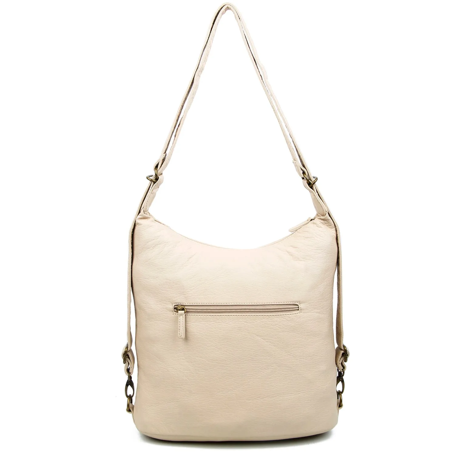 The Lisa Convertible Backpack Crossbody - Taupe
