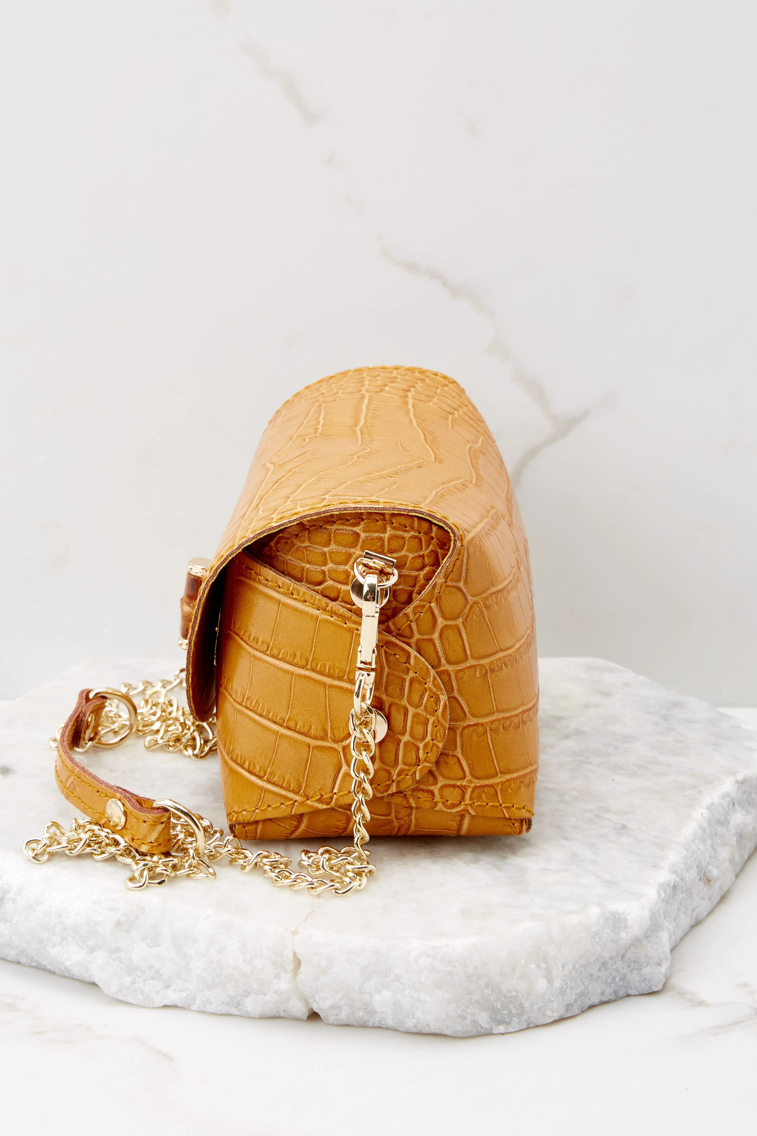 The Little Details Yellow Leather Bag