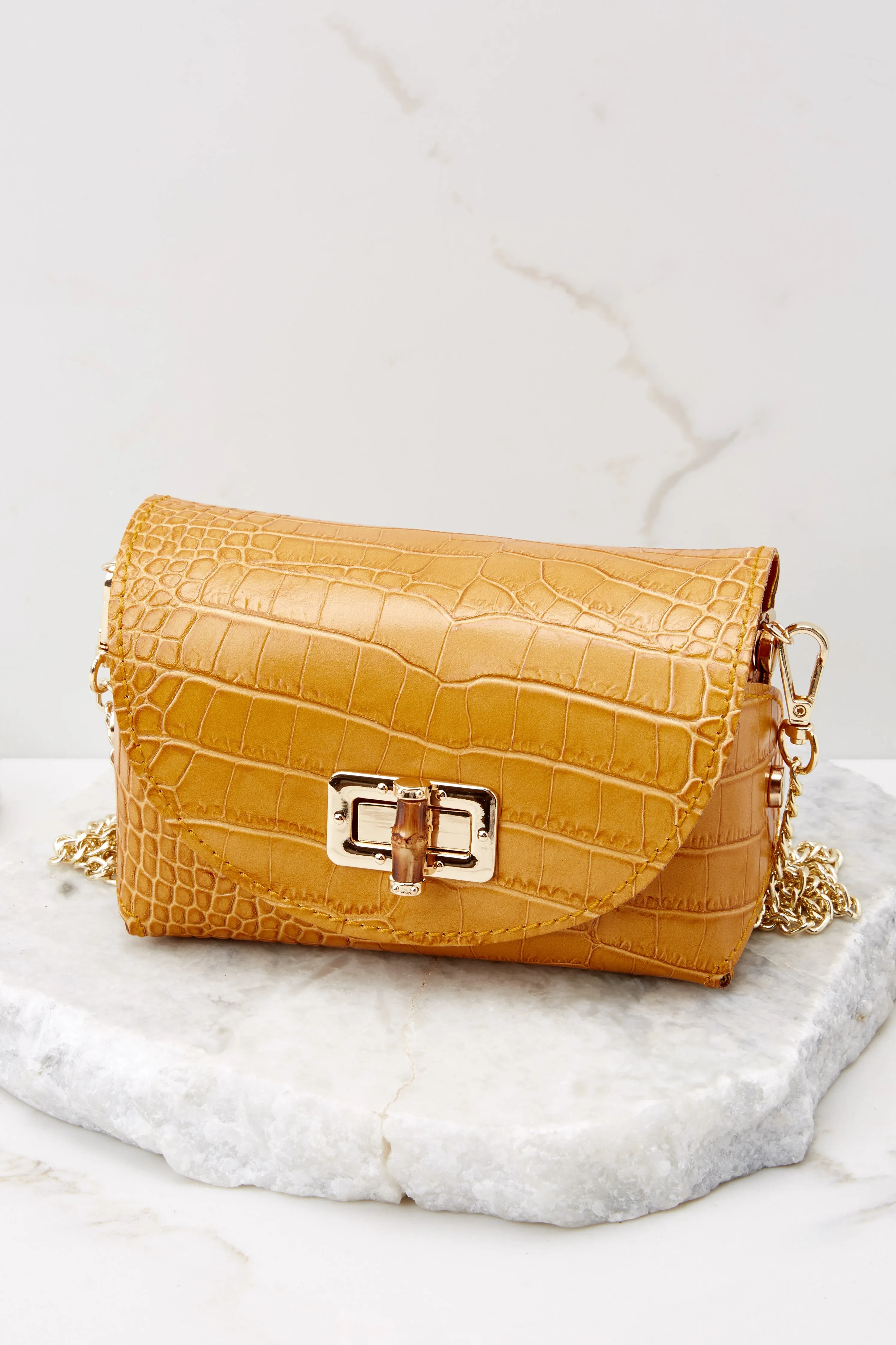 The Little Details Yellow Leather Bag